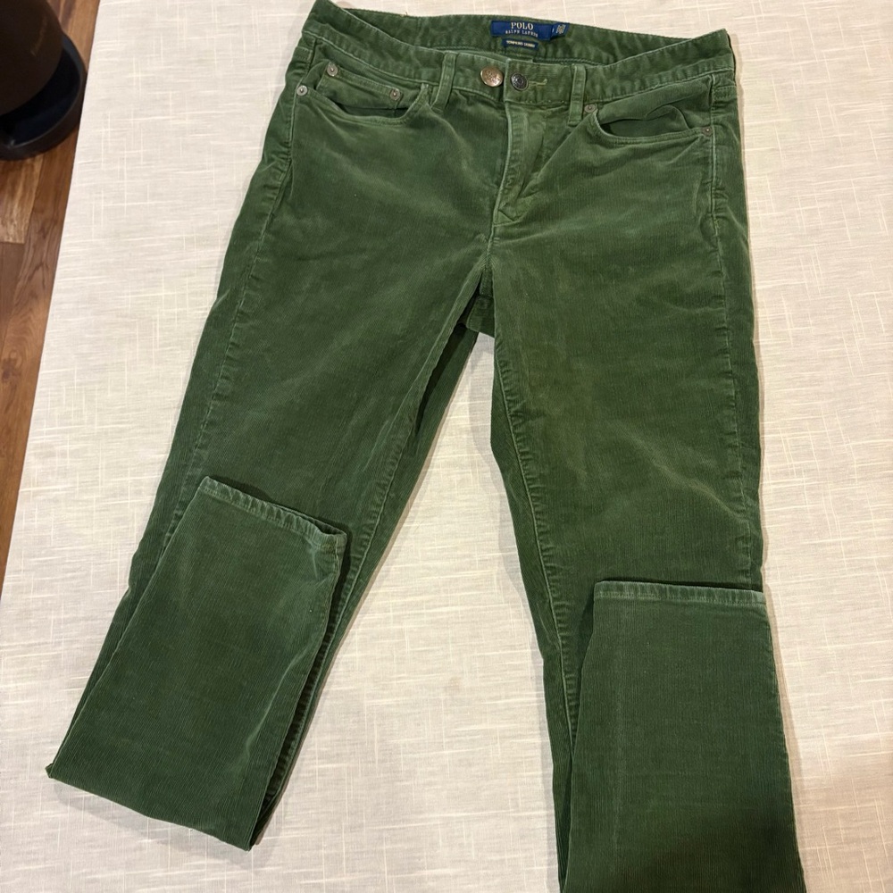 Ralph Lauren Polo Green Corduroy Pants